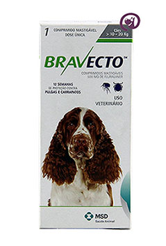 Imagem Bravecto Cães 10 a 20kg (500mg)