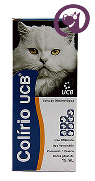Imagem Colírio UCB 15ml Cães e Gatos Solução Oftálmica