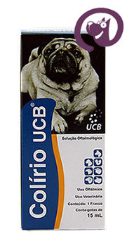 Imagem Colírio UCB 15ml Cães e Gatos Solução Oftálmica