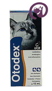 Imagem Otodex Cães e Gatos 15ml Tratamento Otites