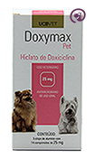 Imagem Doxymax Pet 25mg 70 comp Antibiótico cães
